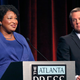 Democratic nominee for governor of Georgia Stacey Abrams, left, and Republican nominee Brian Kemp, right.